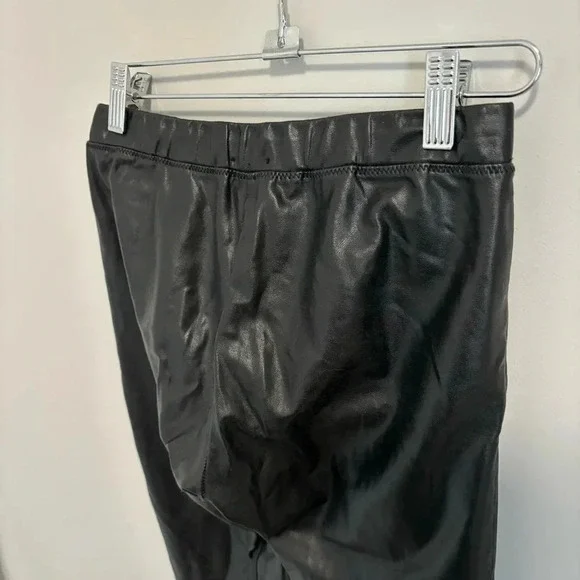 Aritzia Wilfred Free Rebelle Black Vegan Faux Leather  Pants Leggings XS - Picture 9 of 14